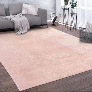 Paco Home - Teppich, Kurzflor-Teppich Für Wohnzimmer, Super Soft, Weich, Waschbar, In Rosa 100x200 cm