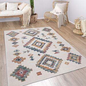 Paco Home - Teppich Wohnzimmer Kurzflor Geometrisches Muster Skandi Boho Modern Style 60x100 cm, Bunt 4