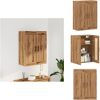 VIDAXL Wandschrank Artisan-Eiche 69,5x34x90 cm Holzwerkstoff - Wandschrank - Wandschränke - Schrank - Lagerschrank