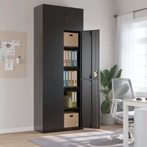 vidaXL Stahl Büroaktenschrank - 90x40x240 cm vidaXL Stahl Büroaktenschrank - 90x40x240 cm