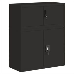 vidaXL Stahl-Schließschrank 90x40x110cm Büroaufbewahrung vidaXL Stahl-Schließschrank 90x40x110cm Büroaufbewahrung