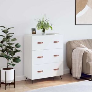 vidaXL Weiße Kommode - 69,5x34x90 cm - Holz Aufbewahrung vidaXL Weiße Kommode - 69,5x34x90 cm - Holz Aufbewahrung