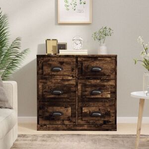 Sideboard Räuchereiche 70x35,5x67,5 Cm Holzwerkstoff - Vidaxl Sideboard Räuchereiche 70x35,5x67,5 Cm Holzwerkstoff - Vidaxl