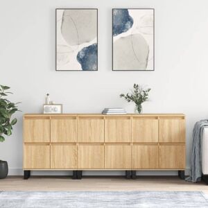Sideboards 3 Stk. Sonoma-eiche Holzwerkstoff Vidaxl Sideboards 3 Stk. Sonoma-eiche Holzwerkstoff Vidaxl