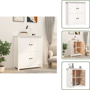 Vidaxl - Sideboard Weiß 83x41,5x100 cm Massivholz Kiefer - Holz Sideboard - Weißes Sideboard - Wohnzimmer Sideboard - Kiefernholz Sideboard Vidaxl - Sideboard Weiß 83x41,5x100 cm Massivholz Kiefer - Holz Sideboard - Weißes Sideboard - Wohnzimmer Sideboard - Kiefernholz Sideboard