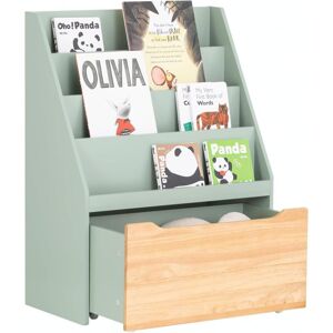 SoBuy Kinderschrank Spielzeugregal mit Stauraum - Grün - 4 Regale - 62x30x80cm SoBuy Kinderschrank Spielzeugregal mit Stauraum - Grün - 4 Regale - 62x30x80cm