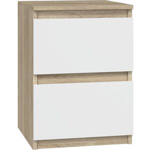 Worktop Express - Malwa M2 Nachttisch - Sonoma Eiche/weiß Worktop Express - Malwa M2 Nachttisch - Sonoma Eiche/weiß