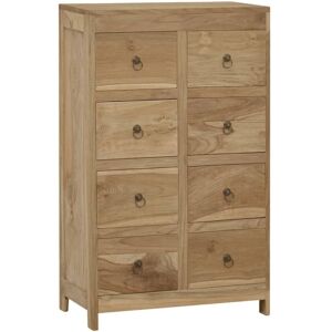 Vidaxl Kommode Aus Massivem Teakholz 55x30x90 Cm Braun Vidaxl Kommode Aus Massivem Teakholz 55x30x90 Cm Braun