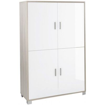 Sarmog Büro Schrank Weiß 4-türig mit Regalen - Büromöbel Sarmog Büro Schrank Weiß 4-türig mit Regalen - Büromöbel