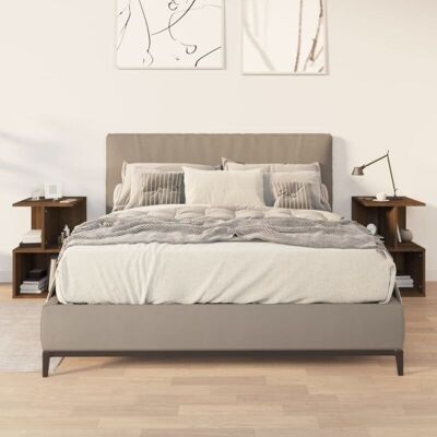 Vidaxl - Nachttische 2 Stk. Braun Eichen-optik 35x35x55 Cm Holzwerkstoff Vidaxl - Nachttische 2 Stk. Braun Eichen-optik 35x35x55 Cm Holzwerkstoff