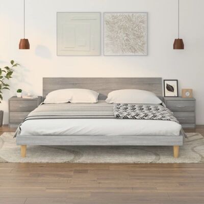 Nachttische 2 Stk. Grau Sonoma 40x30x40 Cm Holzwerkstoff Vidaxl Nachttische 2 Stk. Grau Sonoma 40x30x40 Cm Holzwerkstoff Vidaxl