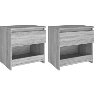 Vidaxl - Nachttische 2 Stk. Grau Sonoma 40x30x39 Cm Holzwerkstoff Vidaxl - Nachttische 2 Stk. Grau Sonoma 40x30x39 Cm Holzwerkstoff
