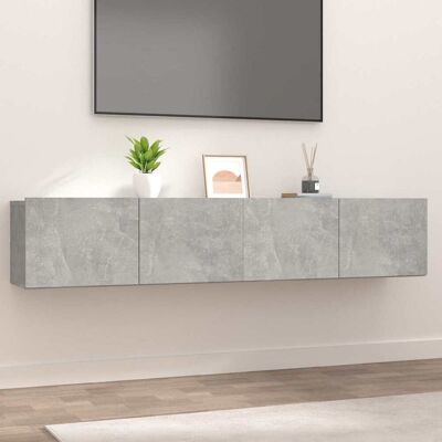 vidaXL 1/2x Beton Grau TV Schrank Medieneinheit - Fernseher vidaXL 1/2x Beton Grau TV Schrank Medieneinheit - Fernseher