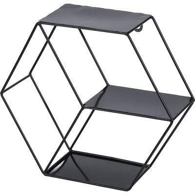 HEAT Sechseckige Regale, Schlichtes Schmiedeeisen, Sechseckiges Wandregal Für Schlafzimmer, Wohnzimmer, Büro, Dekoration, Schwarz HEAT Sechseckige Regale, Schlichtes Schmiedeeisen, Sechseckiges Wandregal Für Schlafzimmer, Wohnzimmer, Büro, Dekoration, Schwarz