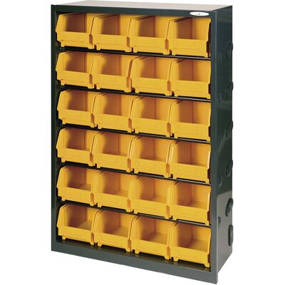 ARTPLAST Tragbare modulare Metallspeicher - 24 Behälter ARTPLAST Tragbare modulare Metallspeicher - 24 Behälter