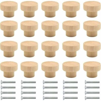 OEM 20-teiliges Set Holzgriffe, Runde Knöpfe Aus Naturholz, Möbelknöpfe Aus Holz, Türknöpfe Aus Holz, Schubladenknöpfe, Geeignet Für Schränke, Schubladen, Kleiderschränke, Küchenschränke Usw. (holzfarbe) OEM 20-teiliges Set Holzgriffe, Runde Knöpfe Aus Naturholz, Möbelknöpfe Aus Holz, Türknöpfe Aus Holz, Schubladenknöpfe, Geeignet Für Schränke, Schubladen, Kleiderschränke, Küchenschränke Usw. (holzfarbe)