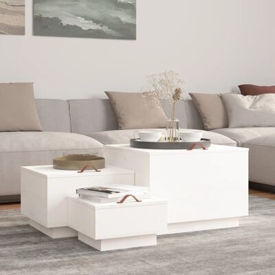 vidaXL 3x Massiv Kiefernholz Aufbewahrungsboxen mit Deckel vidaXL 3x Massiv Kiefernholz Aufbewahrungsboxen mit Deckel