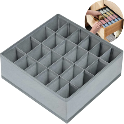 OEM Aufbewahrungsbox Für Unterwäsche Mit 24 Fächern, 32 X 10 Cm, Faltbar, 160 G Vliesstoff, Für Schubladen OEM Aufbewahrungsbox Für Unterwäsche Mit 24 Fächern, 32 X 10 Cm, Faltbar, 160 G Vliesstoff, Für Schubladen