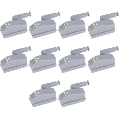 HEAT 10er-pack Led-bewegungsmelderleuchten Für Schränke, Kommoden, Schubladen, Warmweißes Licht HEAT 10er-pack Led-bewegungsmelderleuchten Für Schränke, Kommoden, Schubladen, Warmweißes Licht