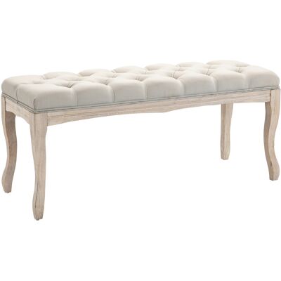 HOMCOM - Fondoletto - Beige - 110x40x48 cm - Ottoman HOMCOM - Fondoletto - Beige - 110x40x48 cm - Ottoman