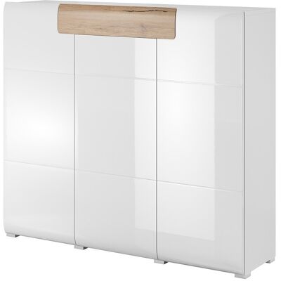 MEUBLORAMA Großes Buffet Aus Der Ohio Kollektion. Farbe Weiß Und Eichen-effekt. Designstil. MEUBLORAMA Großes Buffet Aus Der Ohio Kollektion. Farbe Weiß Und Eichen-effekt. Designstil.