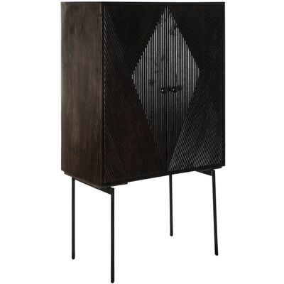 DKD HOME DECOR Mango -metall -buffet 84x43x153 Dunkelbraun -metall -mango -material Multicolor -farbfamilienbuffets Und Tv -möbel Details DKD HOME DECOR Mango -metall -buffet 84x43x153 Dunkelbraun -metall -mango -material Multicolor -farbfamilienbuffets Und Tv -möbel Details