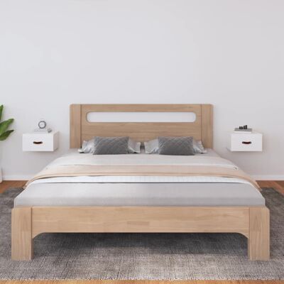 vidaXL Nachttisch Weiß - Wandmontiert, 2 Stück, 40x29,5x22 cm - Nachttisch vidaXL Nachttisch Weiß - Wandmontiert, 2 Stück, 40x29,5x22 cm - Nachttisch