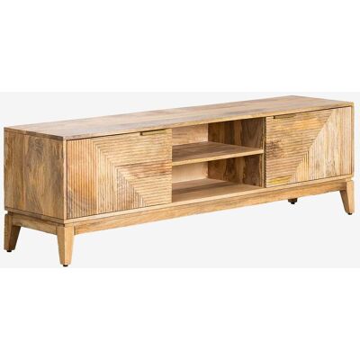 Sklum - Tv-möbel 165x40 Cm Aus Mangoholz Baty Design Braun Natur Sklum - Tv-möbel 165x40 Cm Aus Mangoholz Baty Design Braun Natur