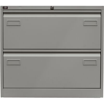 Bisley Hängeregistratur Schrank Light - 2 Schübe Silber Bisley Hängeregistratur Schrank Light - 2 Schübe Silber