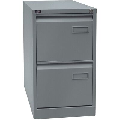 Bisley Hängeregistratur Schrank Light - 2 Schübe Silber Bisley Hängeregistratur Schrank Light - 2 Schübe Silber