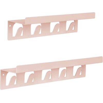 Casa Pura - Wandregal Metall Mit Haken Pink 2er Set Casa Pura - Wandregal Metall Mit Haken Pink 2er Set