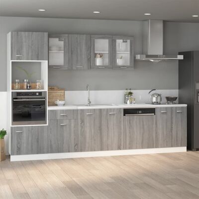 Spülenunterschrank Lyon Grau Sonoma 80x46x81,5 Cm Holzwerkstoff Vidaxl Spülenunterschrank Lyon Grau Sonoma 80x46x81,5 Cm Holzwerkstoff Vidaxl