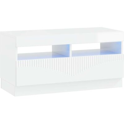 Led-tv-schrank Hochglanz Weiß Holzwerkstoff Vidaxl Led-tv-schrank Hochglanz Weiß Holzwerkstoff Vidaxl