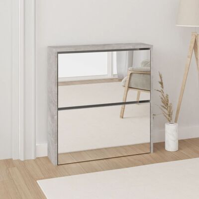 vidaXL Schuhschrank in Grau - Moderner Organizer für Schuhe vidaXL Schuhschrank in Grau - Moderner Organizer für Schuhe