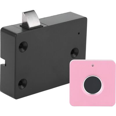HEAT Intelligentes Fingerabdruckschloss Für Möbel, Aluminiumlegierung, Schublade, Schrank, Kompaktes Rosa Elektrisches Schloss HEAT Intelligentes Fingerabdruckschloss Für Möbel, Aluminiumlegierung, Schublade, Schrank, Kompaktes Rosa Elektrisches Schloss