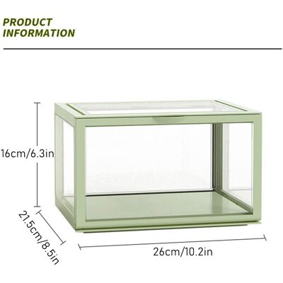 JUTE Aufbewahrungsbox Für Puppenfiguren, Pop Mart Displaybox Mit Hoher Transparenz, Versiegelte, Staubdichte Vitrine Für Überraschungsboxen, Hellgrün. JUTE Aufbewahrungsbox Für Puppenfiguren, Pop Mart Displaybox Mit Hoher Transparenz, Versiegelte, Staubdichte Vitrine Für Überraschungsboxen, Hellgrün.