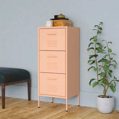 vidaXL Roter Stahl-Schranke - Robustes Wohnaccessoire Möbel Sideboard vidaXL Roter Stahl-Schranke - Robustes Wohnaccessoire Möbel Sideboard