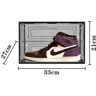 OEM Schuhbox Aus Acryl, Aj Sneaker Aufbewahrungsbox, Schuhschrank Mit Antioxidation, Transparente Schuhbox Aus Acrylglas Mit Festem Deckel (transparente Schwarze Seitenöffnung, 332721) OEM Schuhbox Aus Acryl, Aj Sneaker Aufbewahrungsbox, Schuhschrank Mit Antioxidation, Transparente Schuhbox Aus Acrylglas Mit Festem Deckel (transparente Schwarze Seitenöffnung, 332721)
