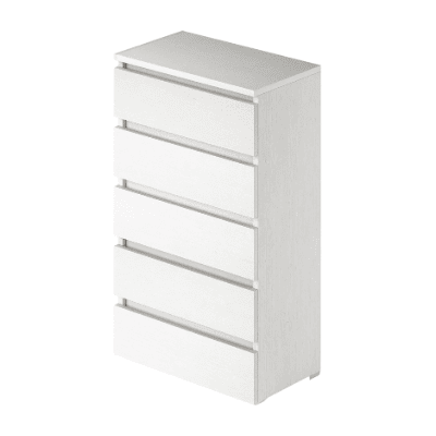 Argonauta Weißasche 5-Schubladen-Kommode - Möbel Argonauta Weißasche 5-Schubladen-Kommode - Möbel