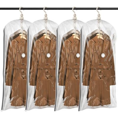 ATFOLIX Hängende Vakuum-aufbewahrungsbeutel Für Kleidung, 4er-pack (135 X 67 X 38 Cm), Vakuumbeutel Für Anzüge, Mäntel, Jacken, Kleiderschrank-organizer ATFOLIX Hängende Vakuum-aufbewahrungsbeutel Für Kleidung, 4er-pack (135 X 67 X 38 Cm), Vakuumbeutel Für Anzüge, Mäntel, Jacken, Kleiderschrank-organizer