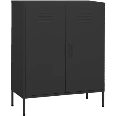 vidaXL Stahl-Anthrazit Aufbewahrungsschrank - 80x35x101.5 cm vidaXL Stahl-Anthrazit Aufbewahrungsschrank - 80x35x101.5 cm