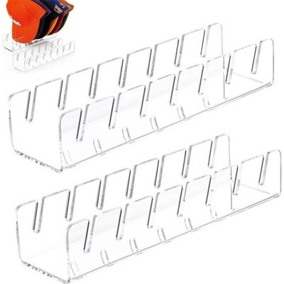 ENLENK 2er-pack Acryl-aufbewahrungsständer Für Baseballkappen, Keine Montage Erforderlich, Für 14 Baseballkappen, Hutständer Für Zuhause, Schlafzimmer, Schrank ENLENK 2er-pack Acryl-aufbewahrungsständer Für Baseballkappen, Keine Montage Erforderlich, Für 14 Baseballkappen, Hutständer Für Zuhause, Schlafzimmer, Schrank