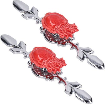 HEAT 2er-set Schubladengriffe Aus Zinklegierung Für Schränke, Kleiderschränke Und Küchenmöbel, Dekoration 1077d Roter Oktopus HEAT 2er-set Schubladengriffe Aus Zinklegierung Für Schränke, Kleiderschränke Und Küchenmöbel, Dekoration 1077d Roter Oktopus
