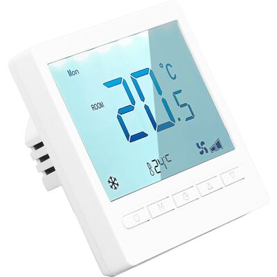 HEAT Programmierbarer Thermostat Mit Hoher Genauigkeit, Großem Lcd-display Für Wohnzimmer, Schlafzimmer, Esszimmer, Flur, 230 V Wechselstrom HEAT Programmierbarer Thermostat Mit Hoher Genauigkeit, Großem Lcd-display Für Wohnzimmer, Schlafzimmer, Esszimmer, Flur, 230 V Wechselstrom