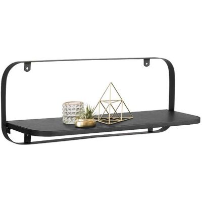 CASA PURA Wandregal Amy Schwarz 45 X 12 X 19.5 Cm CASA PURA Wandregal Amy Schwarz 45 X 12 X 19.5 Cm