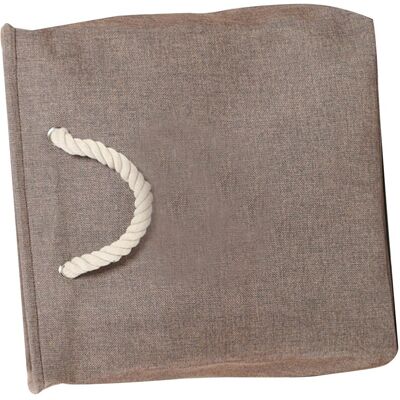 JUTE Robuster Wäschekorb Aus Eva, Einfache Aufbewahrungsbox Aus Baumwoll-leinen-gewebe, Spielzeugkorb Für Den Kleiderschrank, Aufbewahrungskorb Für Snacks Und Andere Gegenstände, Braune Farbe. JUTE Robuster Wäschekorb Aus Eva, Einfache Aufbewahrungsbox Aus Baumwoll-leinen-gewebe, Spielzeugkorb Für Den Kleiderschrank, Aufbewahrungskorb Für Snacks Und Andere Gegenstände, Braune Farbe.
