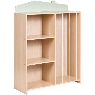 BELIANI Regal Mit 3 Ebenen Lackey 105 Cm Hellbraun BELIANI Regal Mit 3 Ebenen Lackey 105 Cm Hellbraun