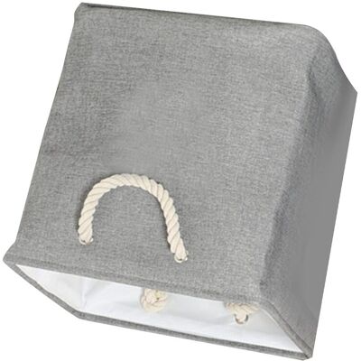 JUTE Robuster Wäschekorb Aus Eva, Einfache Aufbewahrungsbox Für Baumwolle Und Leinen, Spielzeugkorb Für Den Kleiderschrank, Aufbewahrungskorb Für Snacks Und Andere Gegenstände, Grau. JUTE Robuster Wäschekorb Aus Eva, Einfache Aufbewahrungsbox Für Baumwolle Und Leinen, Spielzeugkorb Für Den Kleiderschrank, Aufbewahrungskorb Für Snacks Und Andere Gegenstände, Grau.