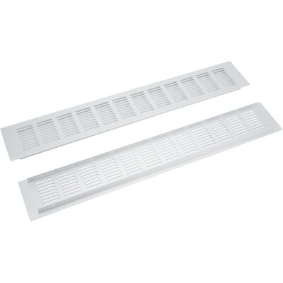 HEAT 2 Stück Lüftungsgitter Aus Aluminiumlegierung, Rechteckige Lüftungsplatte Für Schränke, Schuhschränke, Kleiderschränke, 80 X 500 Mm HEAT 2 Stück Lüftungsgitter Aus Aluminiumlegierung, Rechteckige Lüftungsplatte Für Schränke, Schuhschränke, Kleiderschränke, 80 X 500 Mm