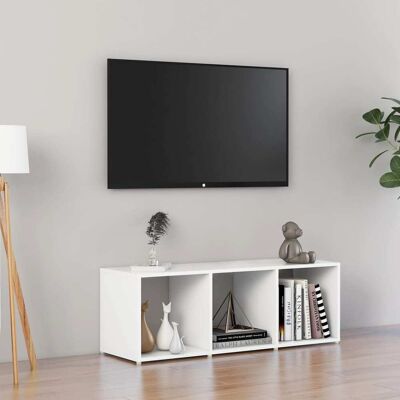 Tv-schrank Weiß 107x35x37 Cm Holzwerkstoff Vidaxl Tv-schrank Weiß 107x35x37 Cm Holzwerkstoff Vidaxl